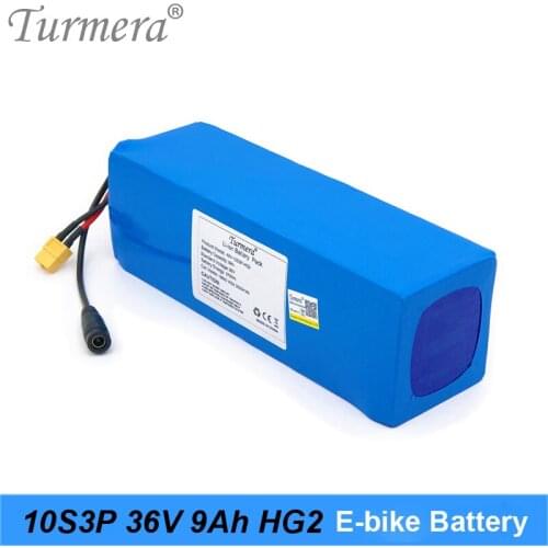 10S3P 18650 HG2 3000mAh 30A Battery 36V 9Ah Li-ion Battery with 10S 15A Balance Board for 36V E-bike & E-scooter Battery Turmera