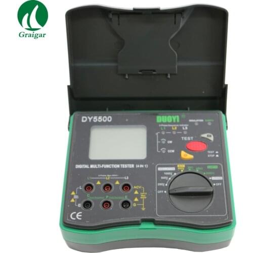 DY5500 Earth Resistance Tester DY5500 Multi Function AC Tester Meter 0.01ohm Resolution