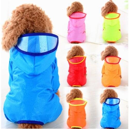New Waterproof Dog Clothes Four Legs Dog Raincoat Pet Dog Puppy Rain Coat Dog Costumes Pet Supplier Cat Small Dog Rainwear