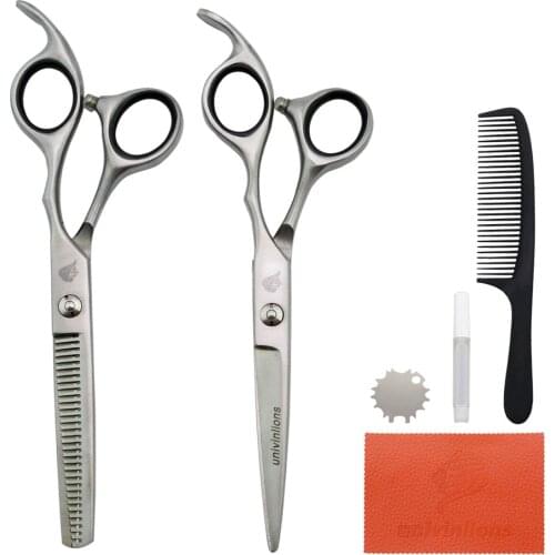 6.0" Laser Wire Hair Scissors Micro Serrated Hairdressing Scissors Hairdresser Salon Professional Hair Cutting Shears Barber