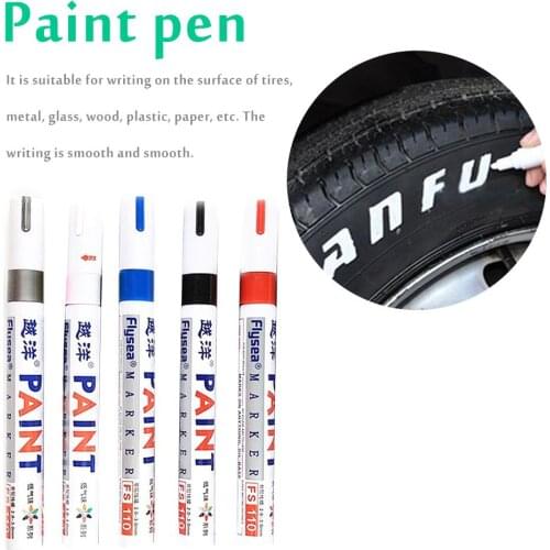 Waterproof Car Tire Paint Marker Pen Touch Up Pen Graffiti Pen Sign In Pen Office Stationery Tire Water Based Premium Paint Pen