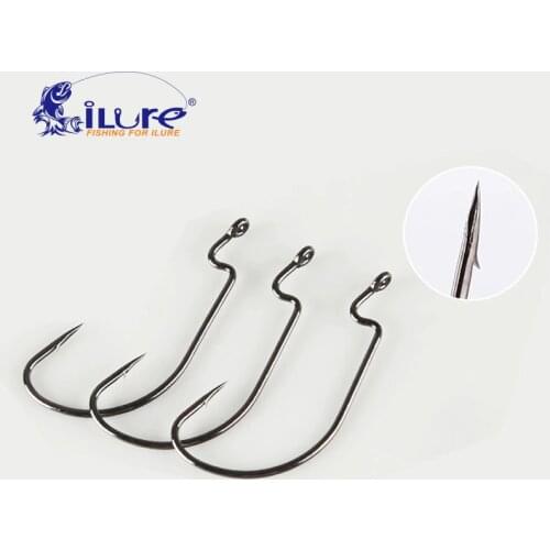 ILure 20 Pcs/lot Fishing Hooks Barbed Fishhooks High Carbon Steel Hooks Barbed Fishing Carp Hook Fishing Tackle Accessories