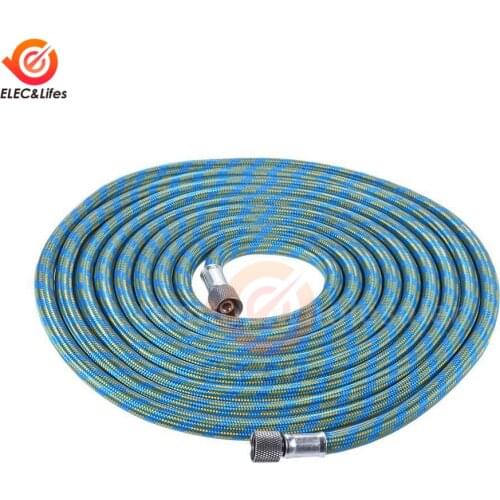 3M Nylon Braided Air Compressor Hose for Airbrush 1/8" to 1/8" Air hose connector coupling