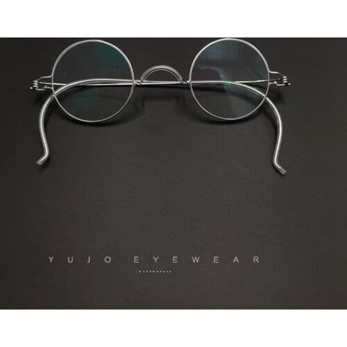 Vintage Handmade Old Glasses 30 32 34 36 38mm Small Round Myopia Optical Prescription Anti-Blu-ray Eyewear Frame Female Retro