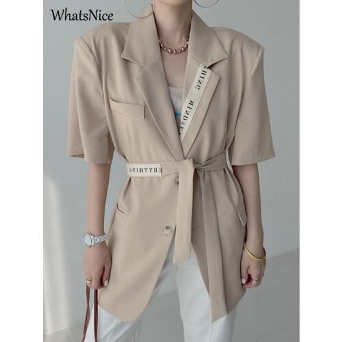 Женские прямые пиджаки WhatsNice China At AliExpress