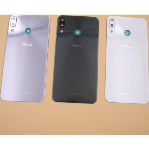 For Asus Zenfone 5 2018 ZE620KL Back Glass Battery Cover Rear Door Housing Case Replacement Parts & Camera Lens For ASUS ZE620KL