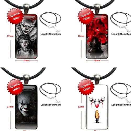 Stephen Kings King is It Ebay For Women Children Glass Pendant Galaxy Pendant Necklace Women Steel Plated Necklaces Jewelry
