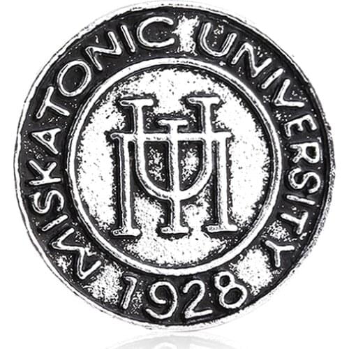 RJ New Lovecraft Cthulhu Mythos Badge Pins Vintage Miskatonic University Brooches Men Women Cosplay Lapel Bag Pin Jewelry