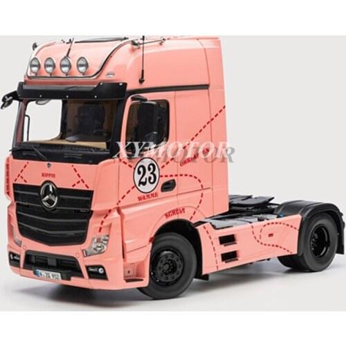 1:18 NZG For Benz Actros GigaSpace 4x2 FH25 Pink Trailer head Metal Diecast Model Car Track Gifts Collection Ornaments Display