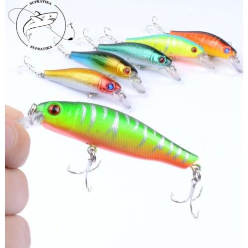 1Pcs 8.5cm/8.9g Minnow Boat Fishing Lure Baits Artificiais Hard Pesca Iscas With 2 Treble Hooks Wobblers For Fishing Tackle Gear