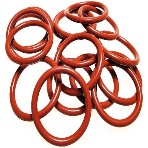 10-100PCS wire diameter 3.1mm outer diameter 15mm-340mm red silicone O ring silicone O type sealing ring red silicone O rings