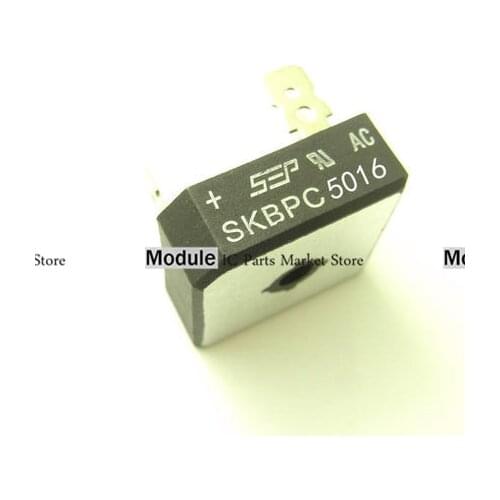 10pcs New SKBPC5016 Commonly used three-phase rectifier bridge for electric welding machine Module 50A/1600V bridge pile 5 Pin