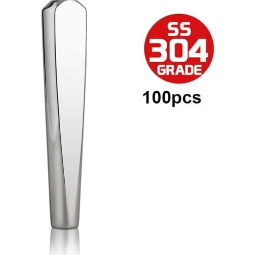 100pcs Upgraded Beer Tap Handle,304 Stainless Steel Kegerator Beer Faucet Handle Use for Beer Tower, Draft Keg Faucet Handle