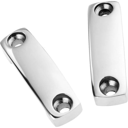 2 Pcs Stainless Steel 1.92 Inch Cargo Tie Down Strap Mounting Saddles Connect Fit 1.12 Inch Straps Boats Marine Hardware