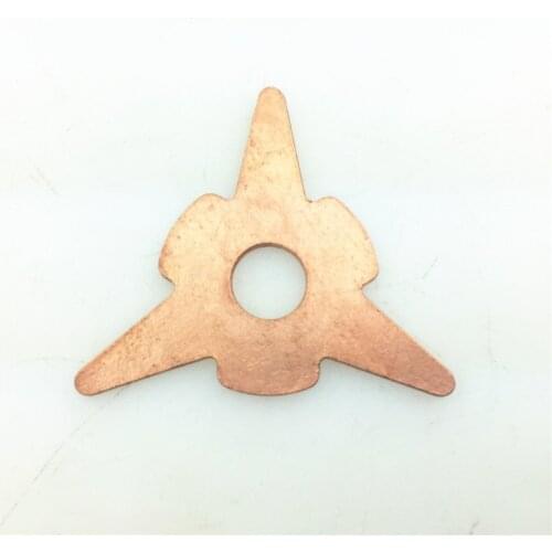 30pcs Automobile Shape Sheet Metal Plastic Repair Machine Welding Spot Welding Machine Meson Triangle Copper Plated Gasket