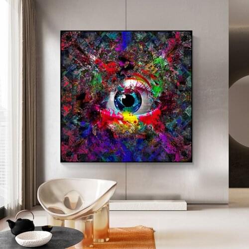 The Eye of Modern Creative Wisdom Canvas Painting Abstract Posters and Prints Wall Art Pictures for Living Room Home Decoration