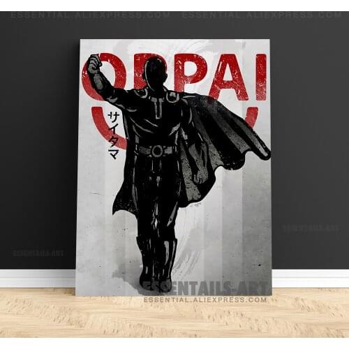 Saitama One-Punch Man Anime Poster Canvas Wall Art Painting Decor Pictures Bedroom Study Living Room Home Decoration Prints