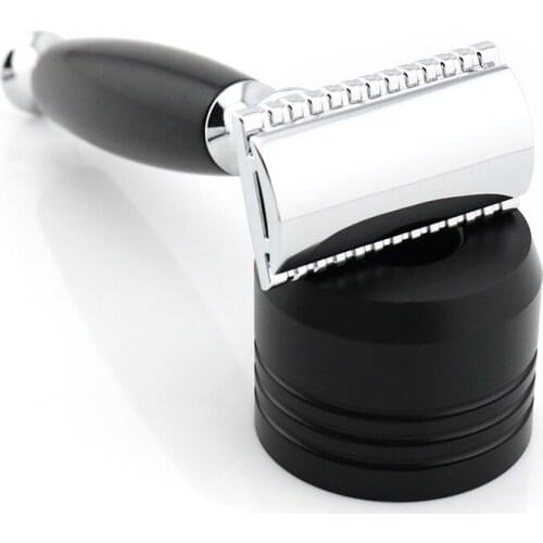 Double Edge Safety Razor Shaving Razor Black Manual Razor Classic Style 12.5CM Long Handle Lyrebird HL8 NEW