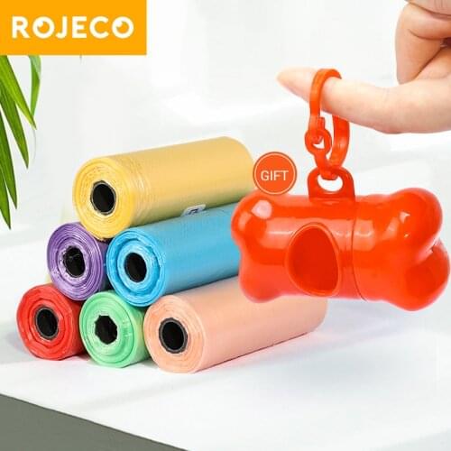 ROJECO Biodegradable Dog Poop Bags Dispenser Pet Dog Pooper Scooper Bag For Cat Carrier Case Dog Cleaning Waste Poop Bags Holder