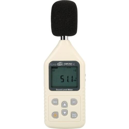 BENETECH Digital Sound Level Meter Noise Audio Db Sonometros Tester GM1358 Measuring Range 30-130dB Digital Sound Table