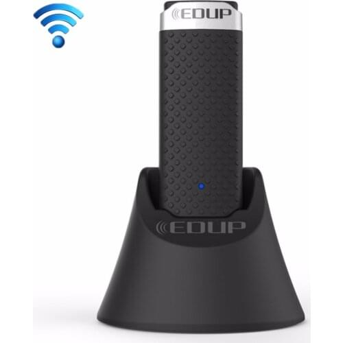 EDUP EP-AC1609 1200Mbps High Speed USB 3.0 WiFi Adapter Receiver Ethernet Adapter with 1m Extend Cable & Base