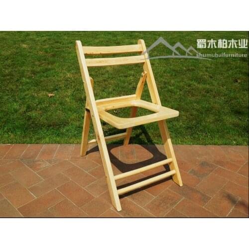Eco-friendly Solid wood Potty chair folding Commode chair Shower Chairs