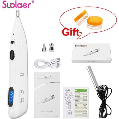 Electric Acupoint Massage Pen Body Pain Relief Natural Acupuncture Needles Acupuncture Massage Machine Acupuncture Stimulator