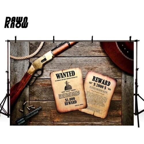 DAWNKNOW Cartoon Gun Photography Background Backdrop Wood Wall Children Newborn Photo Shoot Live Photocall Customize lv2205