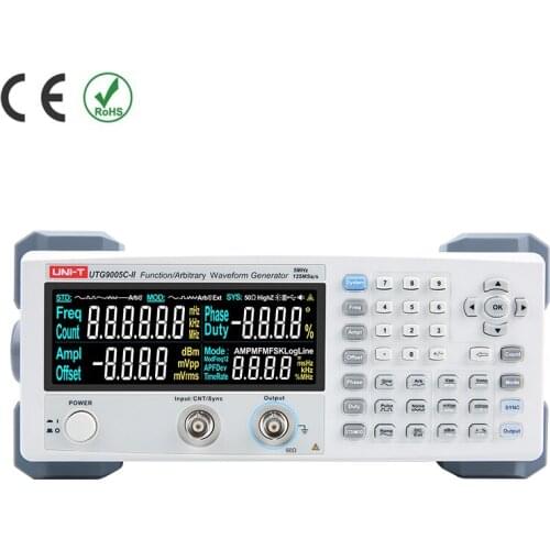 UNI-T UTG9005C-II function / arbitrary waveform generator 5MHz single channel digital signal source 125MS / s sampling rate