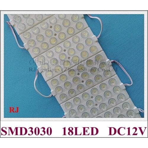 Injection LED light module with lens DC12V SMD 3030 18ed 9W 135mm*60mm LED back light for sign letter and lighting boxes