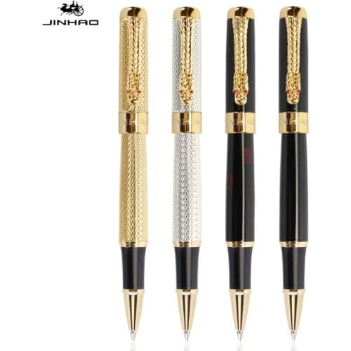 JINHAO 1200 Chinese Dragon dancing Business office Medium nib Rollerball Pen New