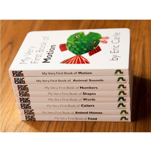 0-5 year 8 book/set Children English story book My Very First Book caterpillar English picture book Children early education