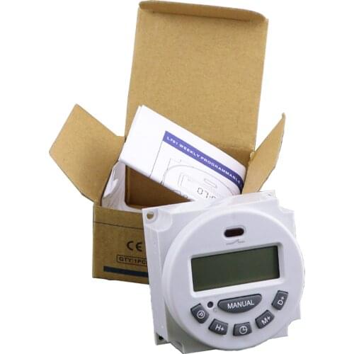 L701 16A digital time switch weekly programmable electronic timer AC 220V 110V AC/DC 24V 12V