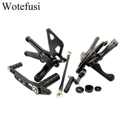 Wotefusi Motorcycle Adjustable Footrest Footpeg Front Foot Rests Pegs For 2009 2010 YAMAHA YZF R1 [TT06]