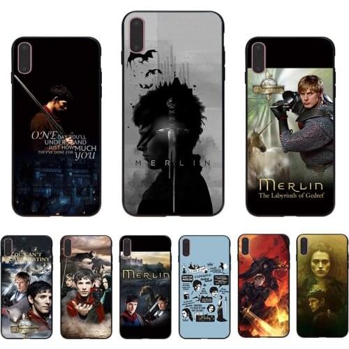TV series Merlin soft case for iphone xs 11 pro max XR X 6S 6 8 7 plus phone cover SE 5s 5 TPU luxury shell Printed Funda Coque