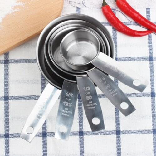 New Measuring Cups Measuring Spoon Premium Stackable Kitchen Measuring Spoon Set Stainless Steel Measuring Cups and Spoons Set