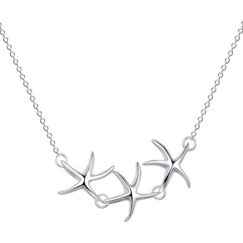 Wholesale Fashion Jewelry Necklace For Women Lady Wholesale Charm Silver Color Fashion Jewelry Pendant AN566/agsaixza