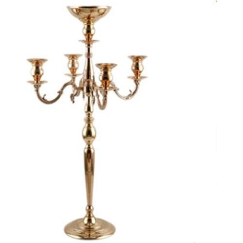 Manufacturers wholesale european-style wedding five candlesticks wedding decoration items supplies candles electroplating furnis
