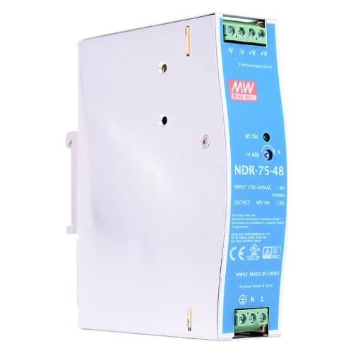 Original Mean Well NDR-75-48 meanwell DC 48V 1.6A 76.8W Single Output Industrial Power Supply