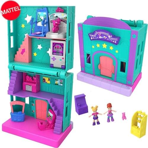 Original Polly Pocket Mini Lovely Store Box Surprise Birthday Party Reborn World Kid Toys Girls Gift Doll Accessories Juguetes