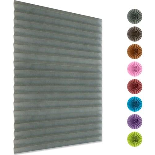 Dropshipping House Apartment Use White Blinds Adhesive Pleated Blinds Shades Window Door To Protect From Sun