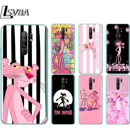 Pink Panther Fashion Silicone Cover For Xiaomi Redmi Note 9 9A 9AT 9C 9S Pro Max 9T 8T 8 7 6 5 Pro 5A 4X 4 Phone Case