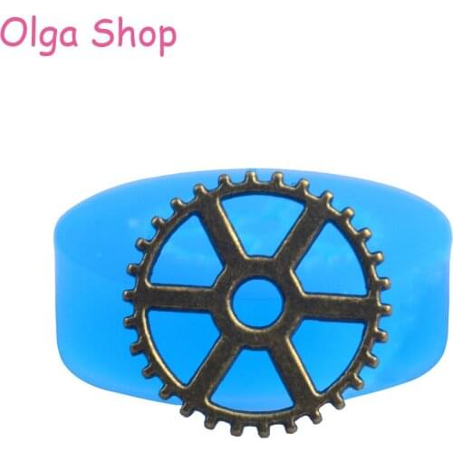 ST022 Silicone Molds - Steampunk Gear Mold 20mm - Cake Decoration Bakeware Polymer Clay Sugarcraft Molds, Candy Mould Food Safe
