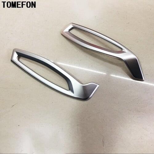 TOMEFON ABS Glossy Matte Black For Toyota C-HR CHR 2016 2017 Interior Upper Air Vent Cover Trim Right Left Hand Drive 2PCS