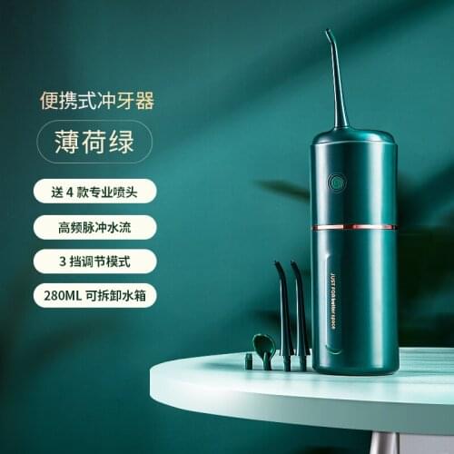 Teeth flushing device, portable cleaning device, flushing teeth, orthodontic mini water flossing special cleaning artifact