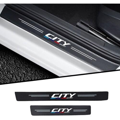 4pcs Car threshold Car sticker For Honda City Car sticker Car Accessories