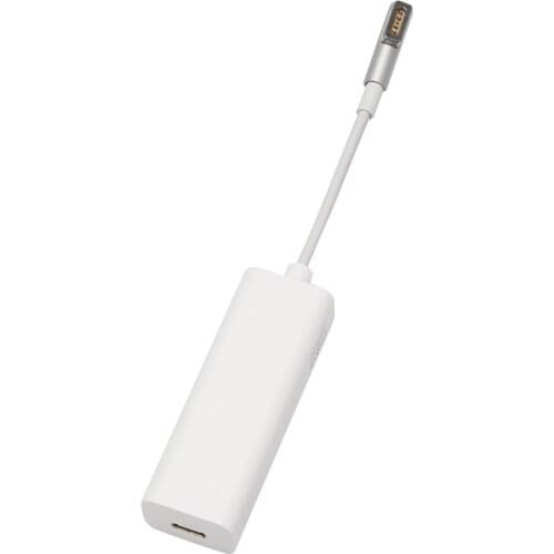 5-Pin Female Cable Converter Adapter Type-C to Computer Connector for Charging Apple Laptop