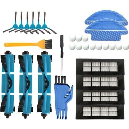 Ing Robot Accessories, Suitable for Conga 3090 ing Machine, Main Brush Side Brush Rag Filter Set