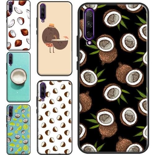 Summer Fruit Coconut Phone Case For Huawei Y5P Y6P Y7A 2020 Y9S Y3 II Y5 Y6 Y7 Y9 2019 2018 2017 Nova 5T 3i 2i