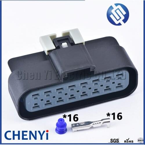 Delphi 16 Pin 2.8mm female Automotive waterproof connector housing plug wire harness connector 15326666